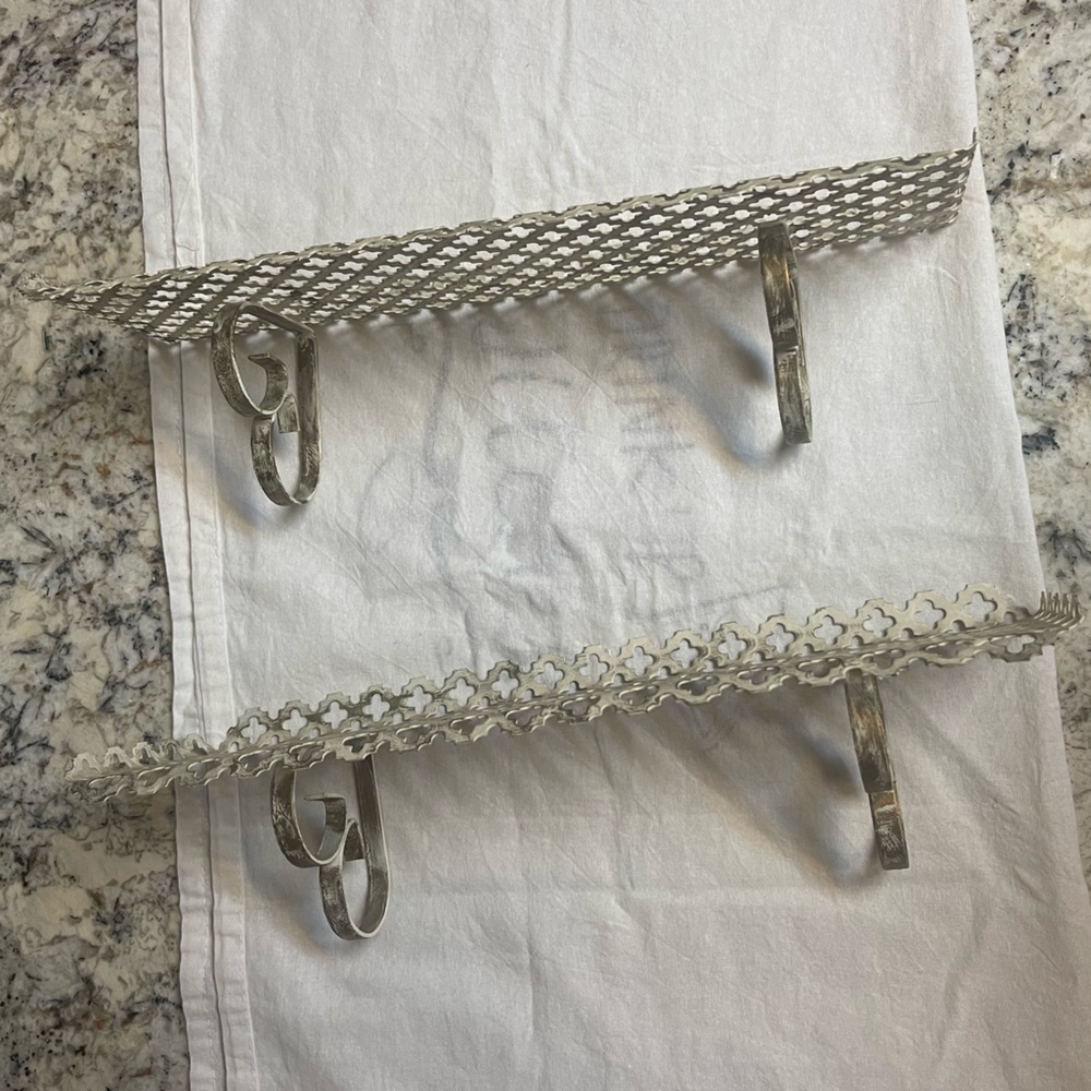 Vintage Set of Metal Shelves